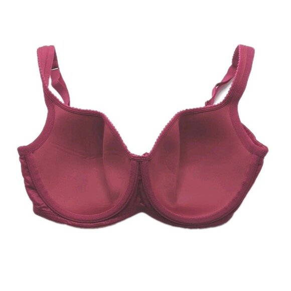 Lane Bryant Cacique Womens Bra Smooth Balconette U/W Size 40C Red  Burgandy - Picture 8 of 10